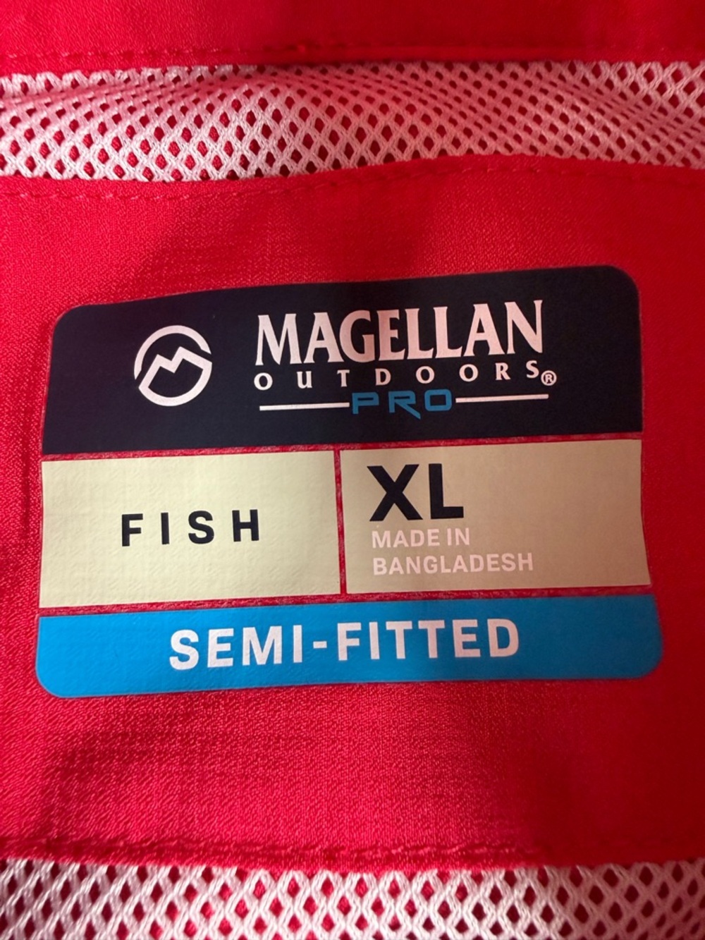 Magellan Outdoors Pros Semi-Fitted Fish Long Sleeve Button Down Shirt Size XL - Picture 4 of 6